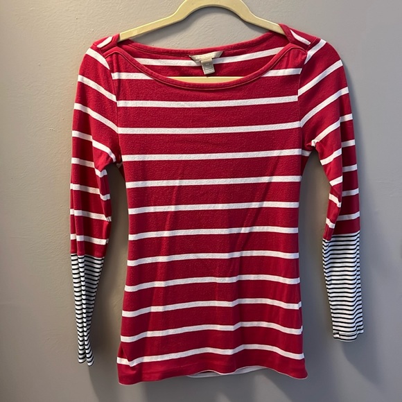 Banana Republic Tops - Banana Republic Long Sleeve Striped Tee XS